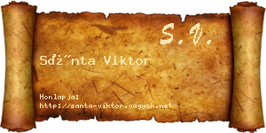 Sánta Viktor névjegykártya